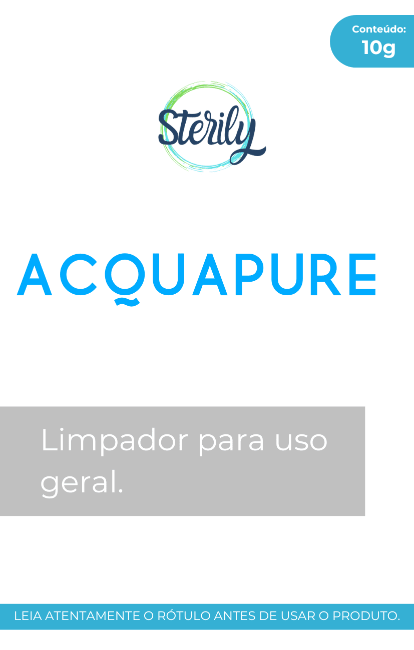 Como limpar garrafa de água, tampa e canudo - Sterily