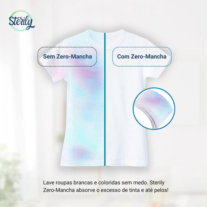Lenços Sterily Zero-Mancha para lavar roupas sem manchar